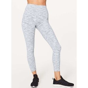 Lululemon Wunder Under High Rise 7/8 Tight Leggings 25" Wee Are From Space Sz 4